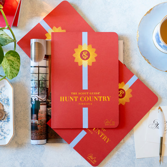 The Scout Guide Hunt Country Volume 12, red cover with light blue stripe, gold foil title and TSG Medallion logo