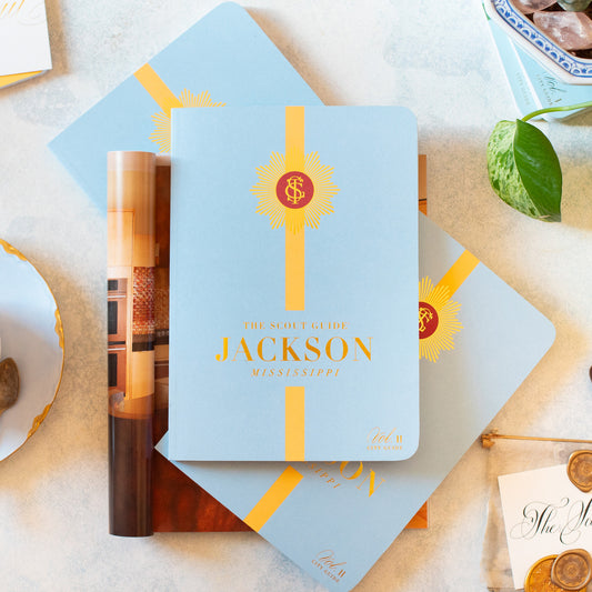 The Scout Guide Jackson Volume 11, light blue cover with yellow stripe, gold foil title and TSG Medallion logo
