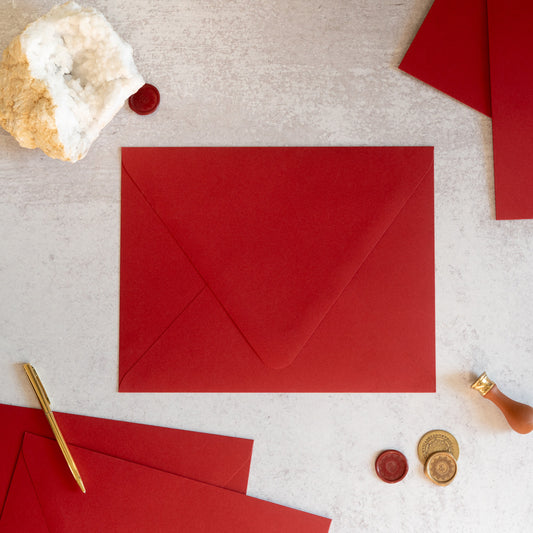 Red 9 x 11 1/2 Envelopes