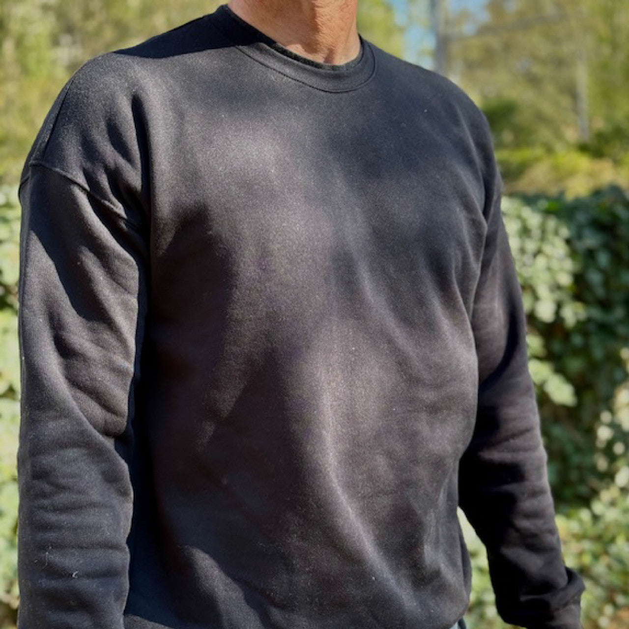The Scout Guide crewneck in navy, front
