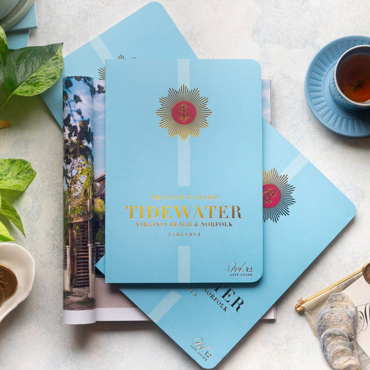 The Scout Guide Tidewater Volume 12, light blue cover with baby blue stripe, gold foil title and TSG Medallion logo