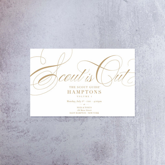 Script Scout Is Out Invitation Horizontal