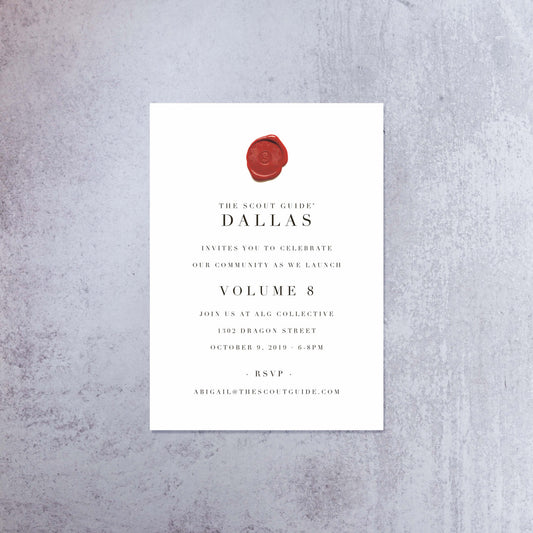 Wax Seal Invitation