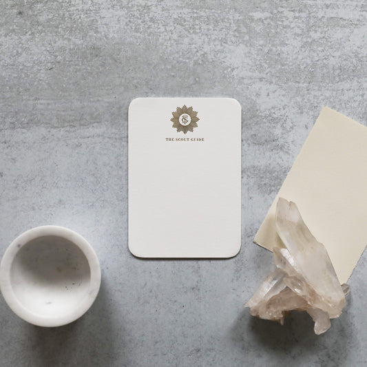 Large Gold Foil Medallion Card with rounded corners
