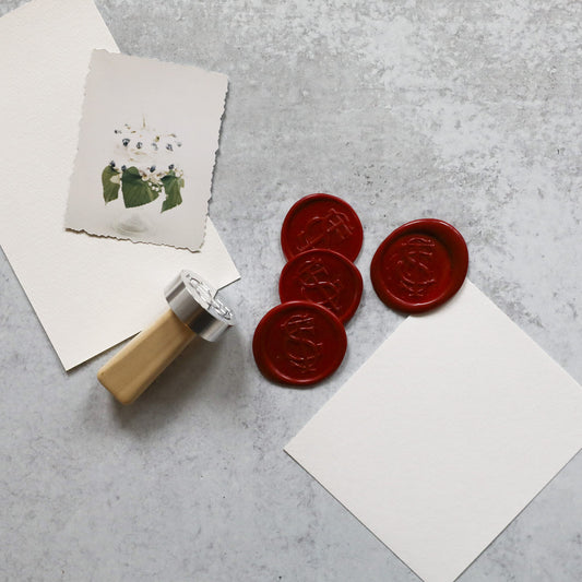 TSG Monogram Wax Stamp, styled