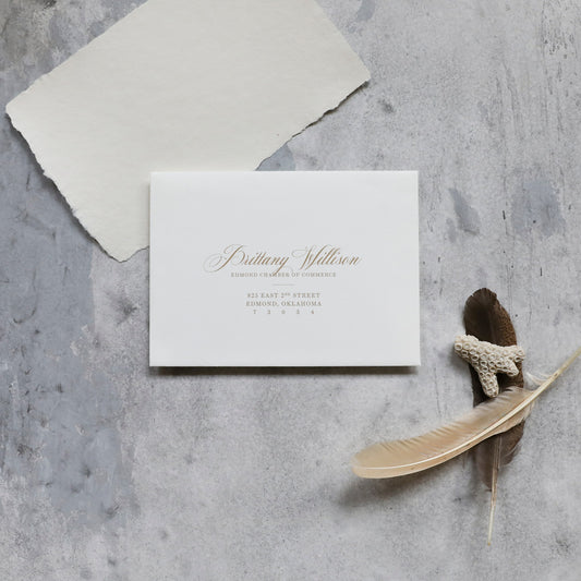 Add on: Custom Printed Address Envelopes