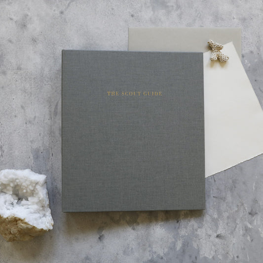 Linen Binder with The Scout Guide in gold foil