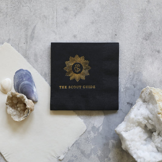 Medallion Napkins black